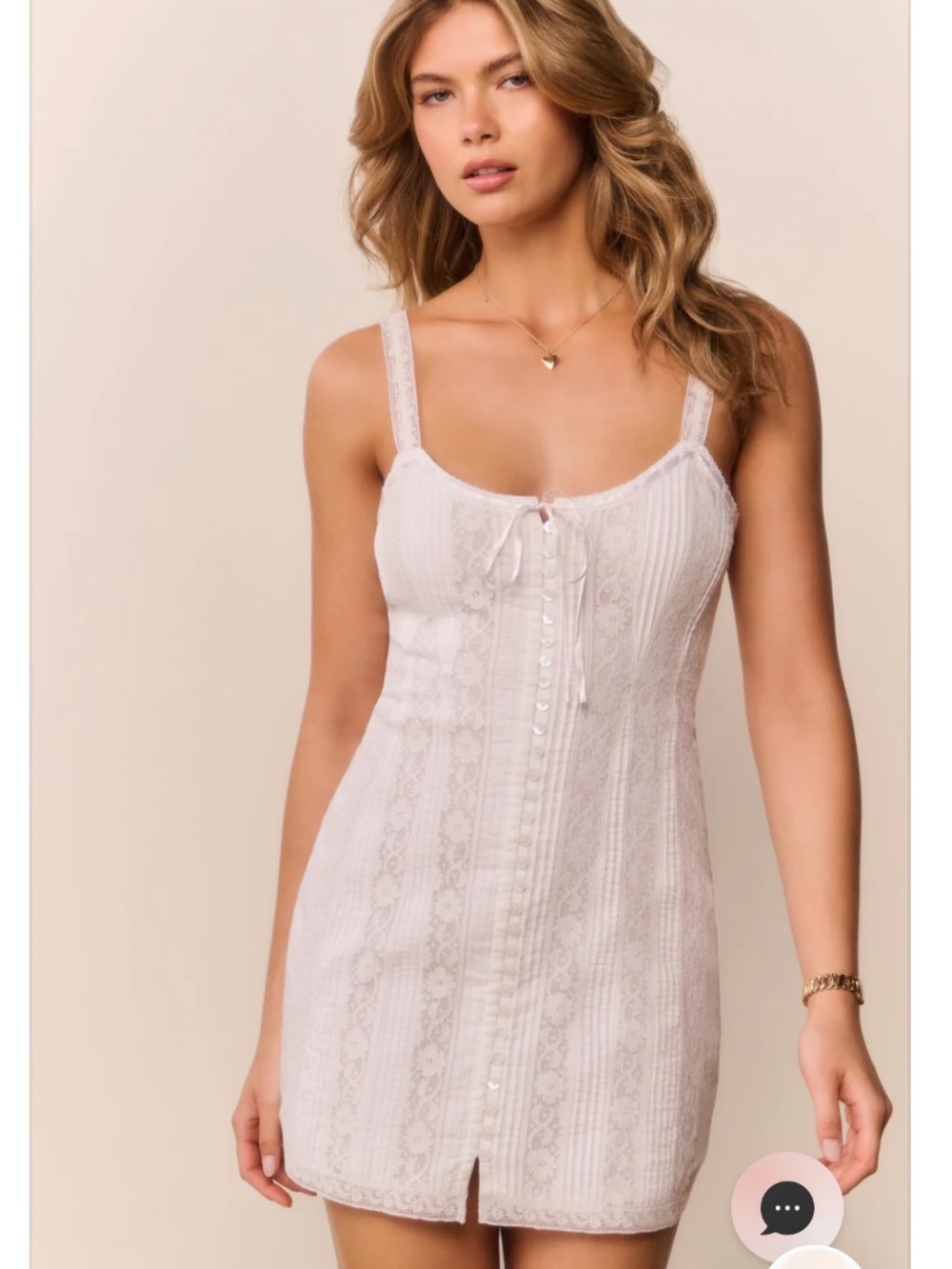 Loveshackfancy aster mini dress lace nwt white cotton Victorian new season 4